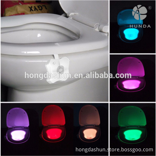 Colorful Motion Sensor Toilet Nightlight Home Toilet Bathroom toilet light night led for bowl seat lid